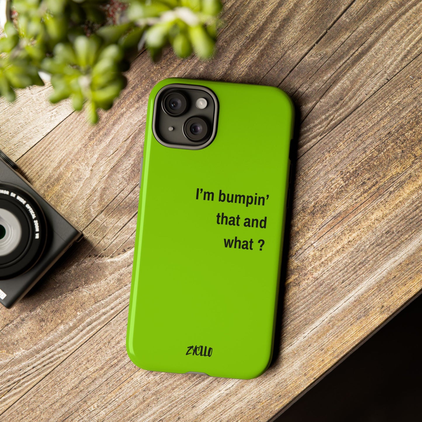 Coque de téléphone vibrante - "I'm bumpin' that and what ?" - Protection stylée pour les amateurs de musique