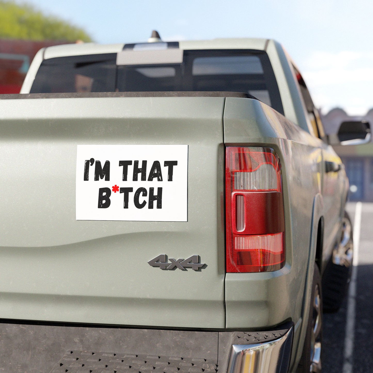 Aimant de voiture drôle – "I'm that B*tch" – Accessoire auto stylé pour les personnalités audacieuses